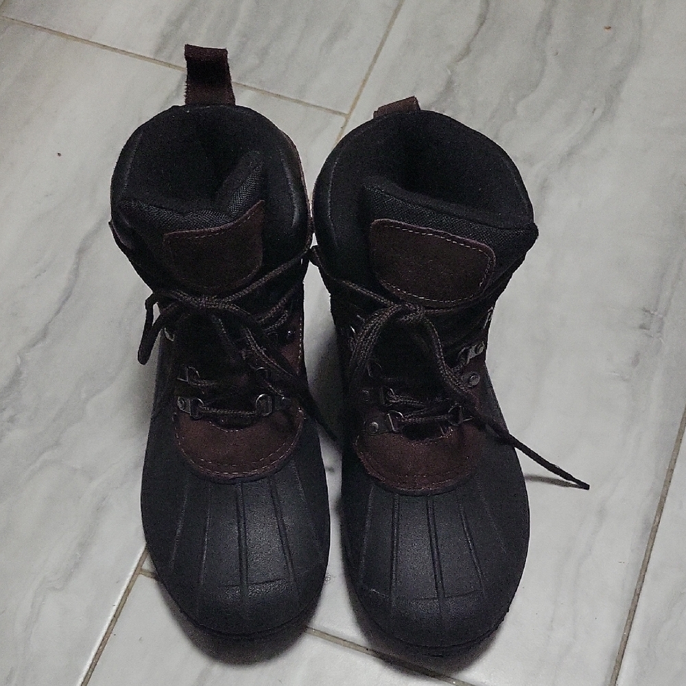 Smith's America Since 1905 Men's Black and Brown Rain & Snow Boots SZ 8M